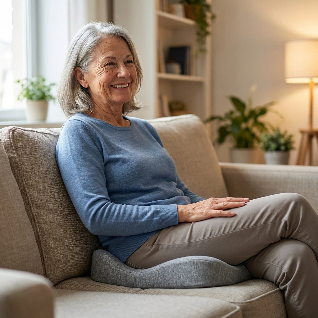 Almohadón Ortopédico Jinos | Alivio del dolor de espalda y coxis desde el primer uso