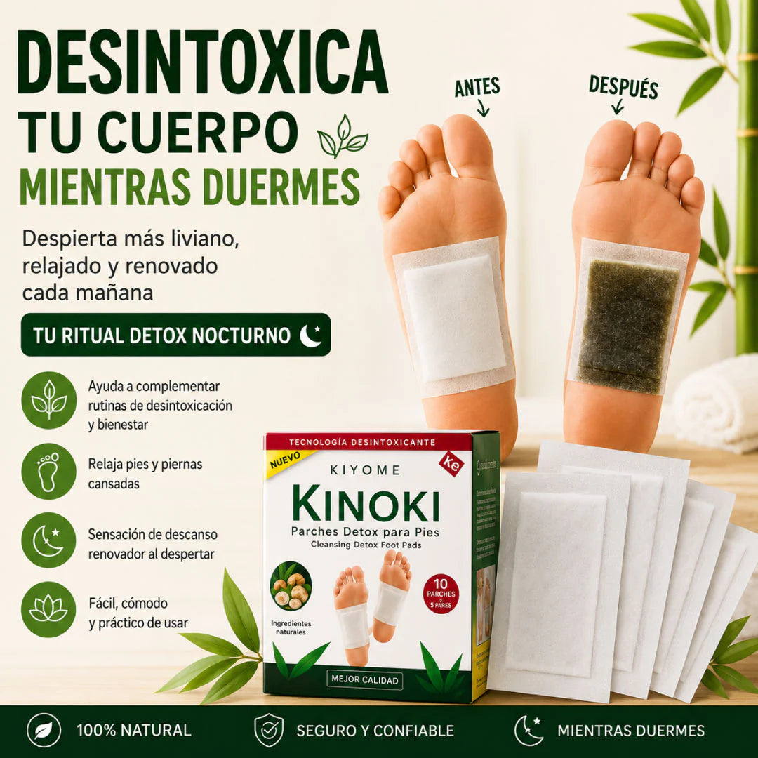 Parches DETOX KINOKI | Despierta más liviano y renovado cada mañana