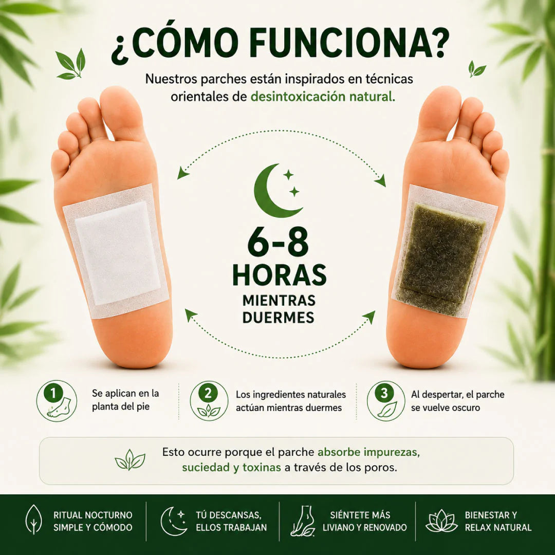 Parches DETOX KINOKI | Despierta más liviano y renovado cada mañana