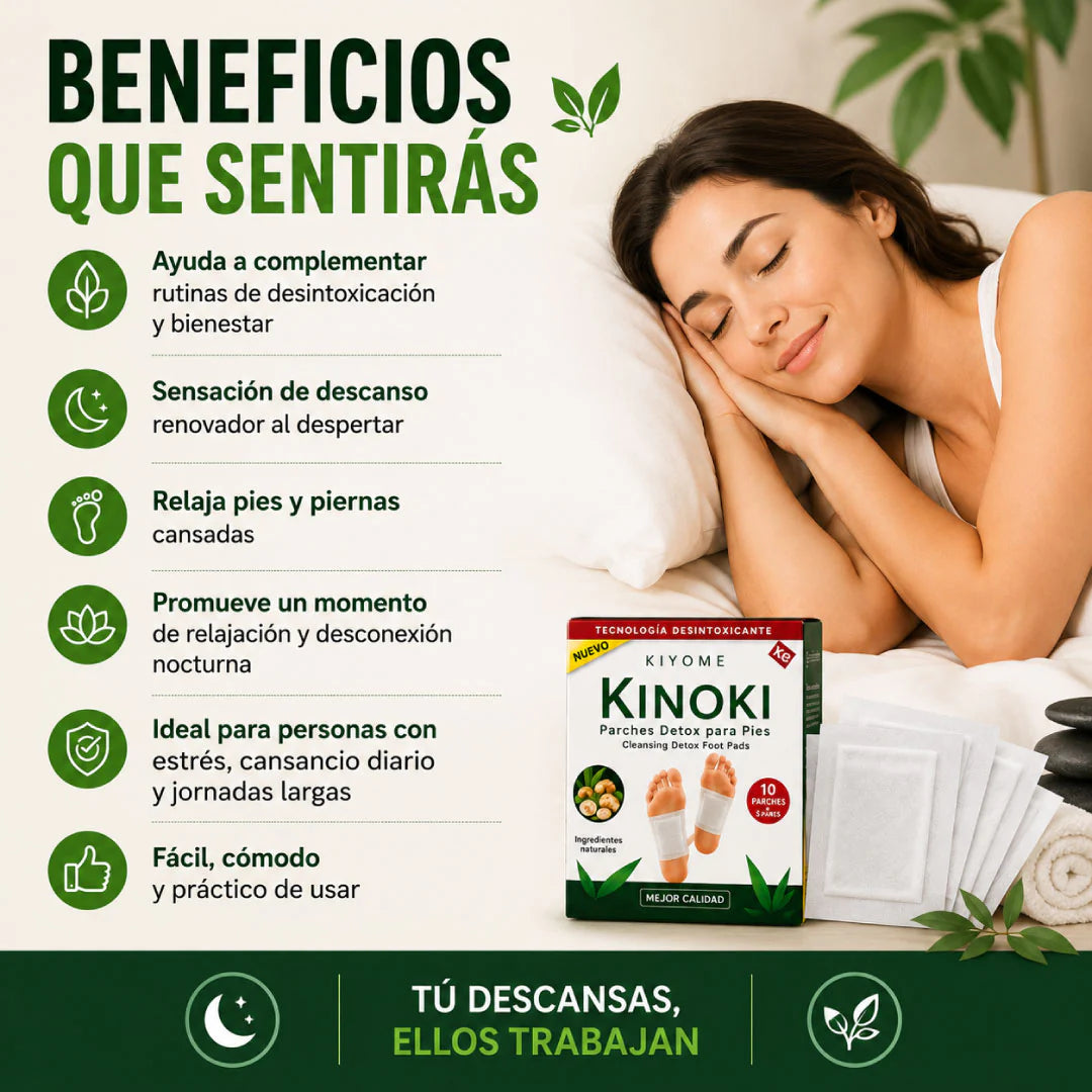 Parches DETOX KINOKI | Despierta más liviano y renovado cada mañana