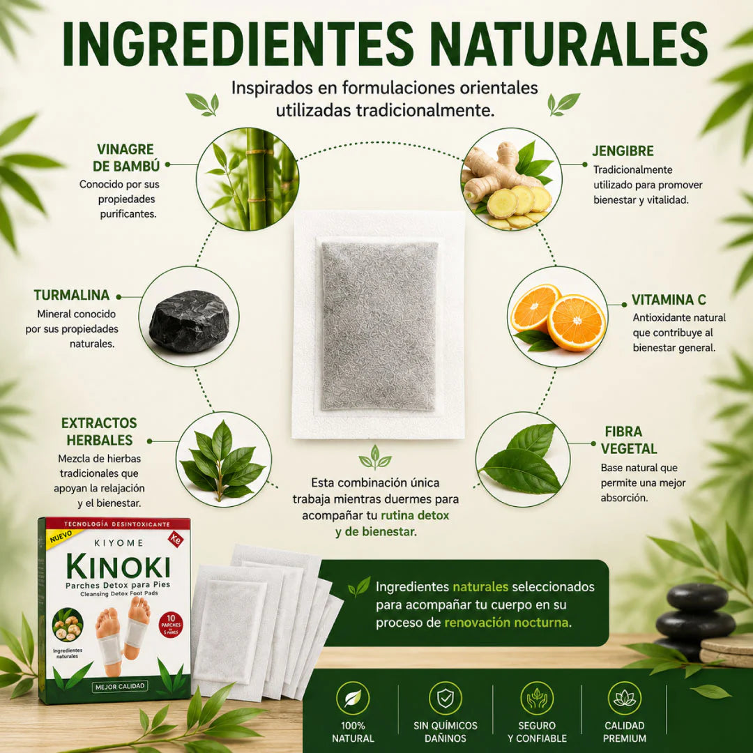 Parches DETOX KINOKI | Despierta más liviano y renovado cada mañana