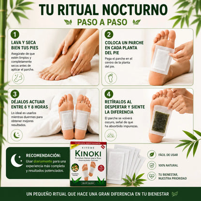 Parches DETOX KINOKI | Despierta más liviano y renovado cada mañana