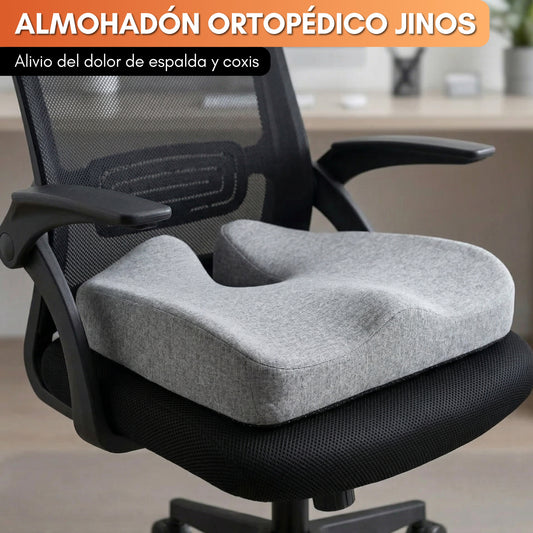 Almohadón Ortopédico Jinos | Alivio del dolor de espalda y coxis desde el primer uso