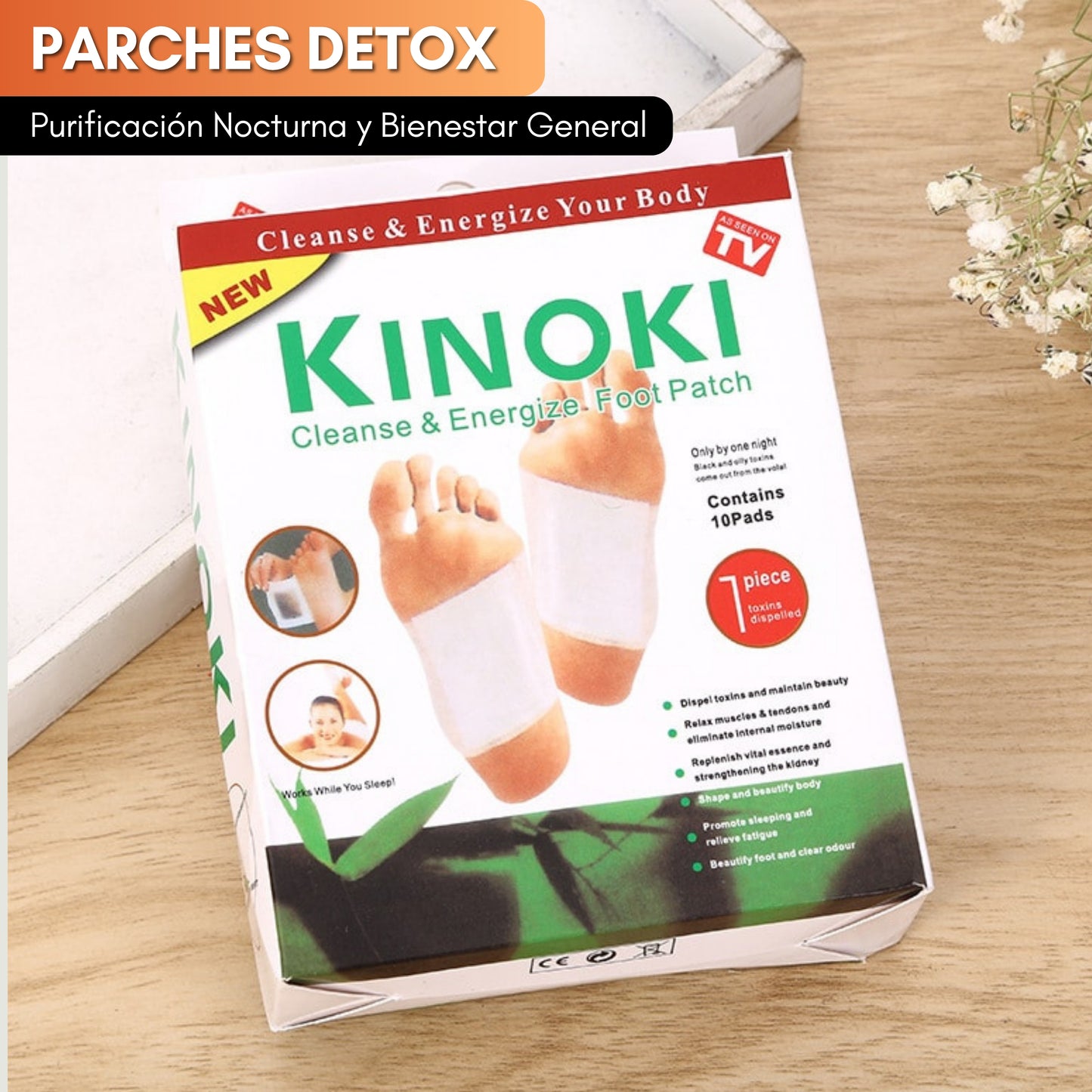 Parches DETOX KINOKI | Despierta más liviano y renovado cada mañana