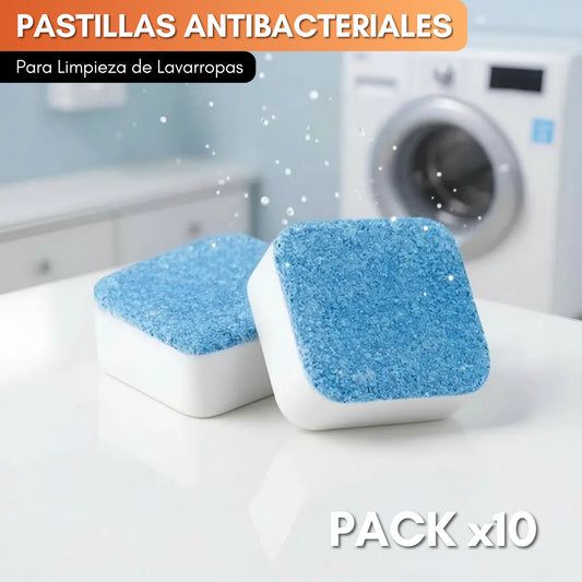 PACK 10 PASTILLAS | Efervescentes para Limpieza de Lavarropas