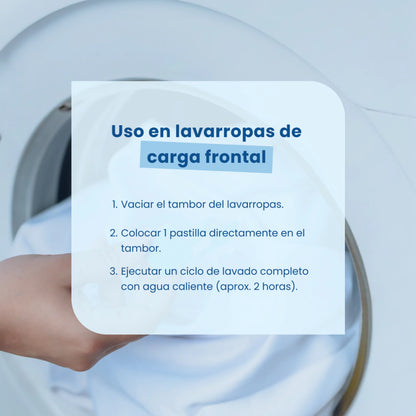 PACK 10 PASTILLAS | Efervescentes para Limpieza de Lavarropas